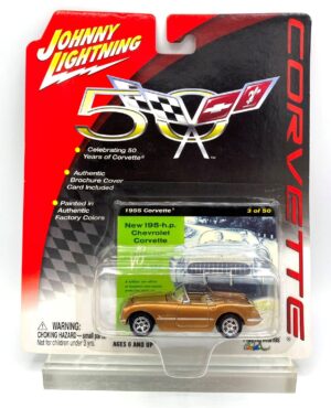Johnny Lightning Authentic Replicas "Vintage Corvette 50th Anniversary Limited Edition Collection" 1:64 Scale Die-Cast “Rare-Vintage” (2002)