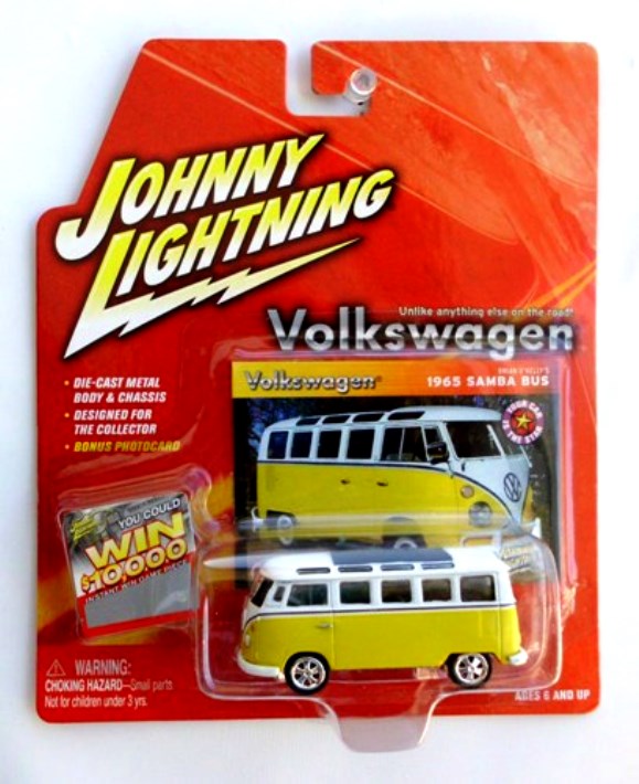 Vintage 1965 Samba Bus (Yellow n White)