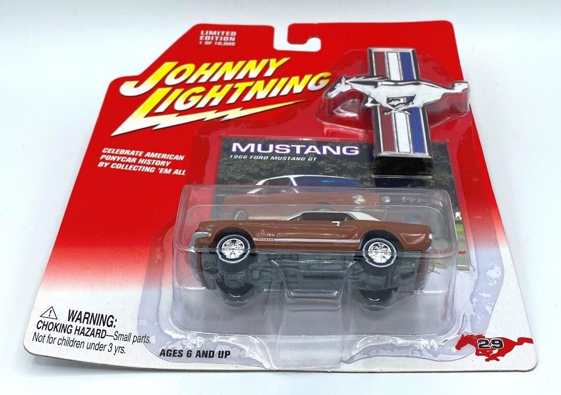 Johnny Lightning 71 Ford Mustang Mach 1 Red Cragar Mustang Illustrated Pony Car
