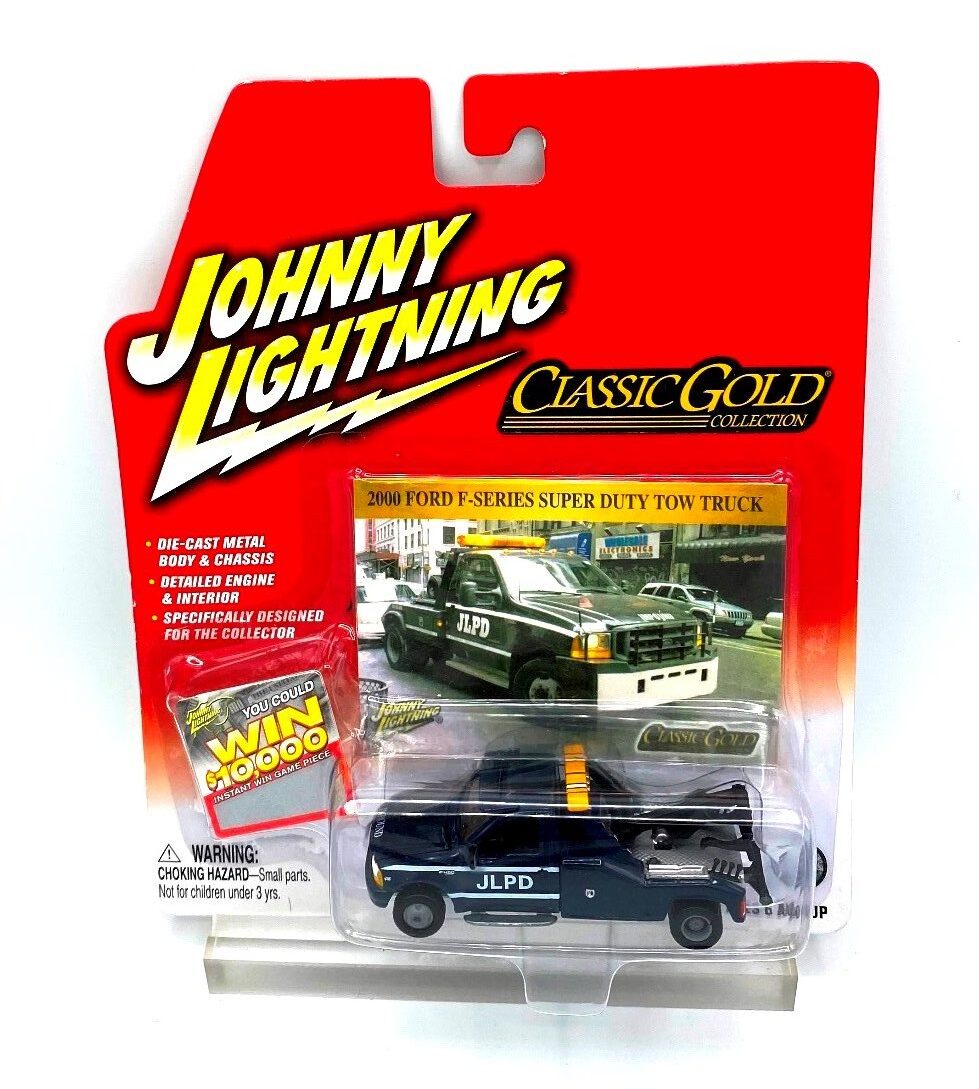 Classic Gold Authentic Replicas Vintage 00 Ford F Series Super Duty Tow Tuck W Collector Photo Art Card Die Cast Metal Body And Chassis Johnny Lightning Series 1 64 Scale Rare Vintage 04 Now And Then