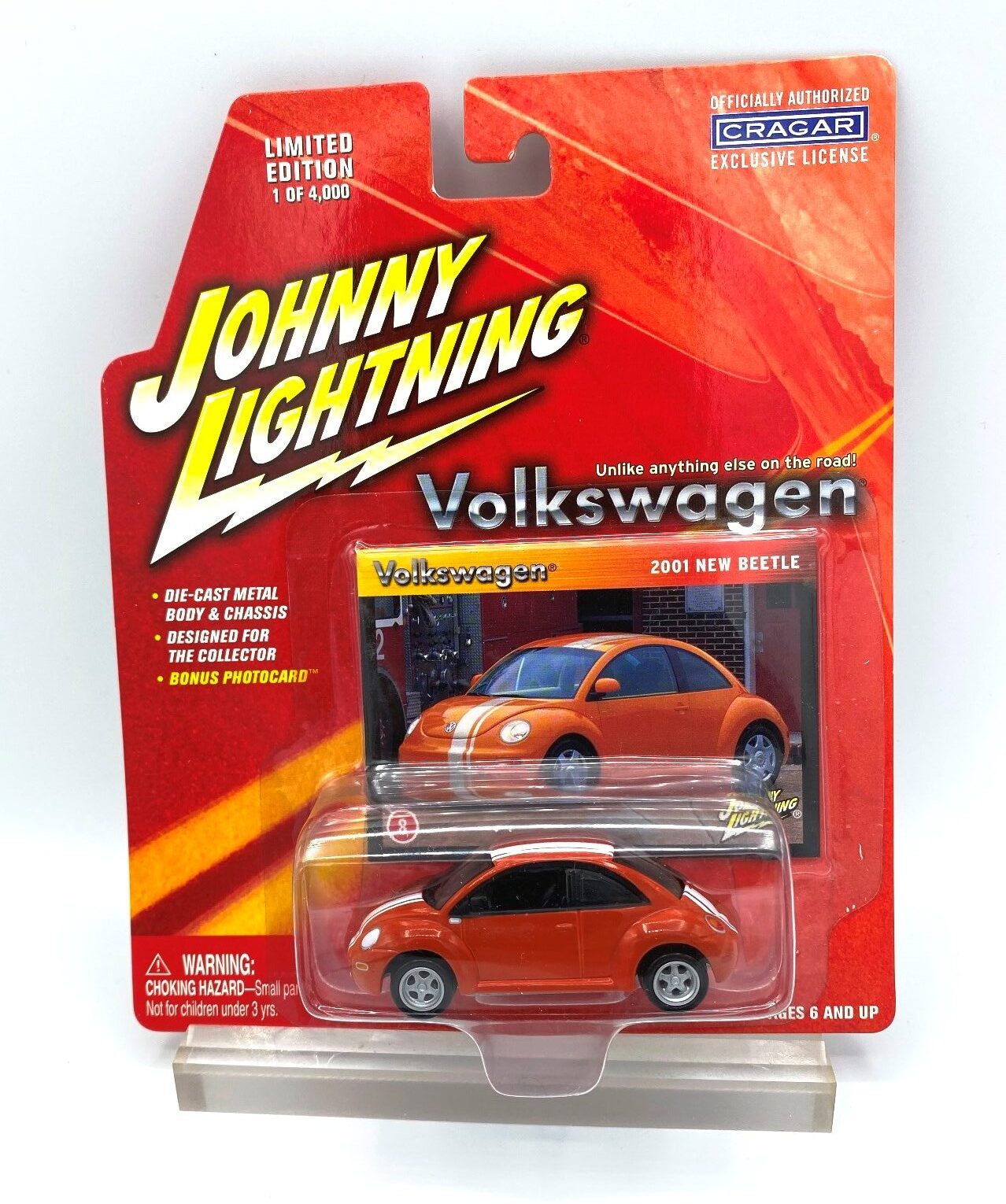 2003 Johnny Lightning Marvel #01 Spiderman '98 Volkswagen Beetle 