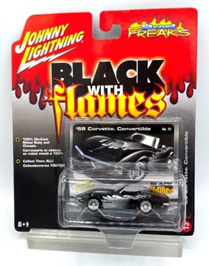 Vintage '68 Corvette Convertible Black Flames (1)