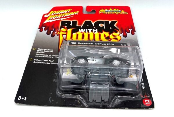 Vintage '68 Corvette Convertible Black Flames (10)