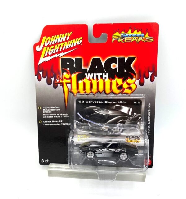 Vintage '68 Corvette Convertible Black Flames (3)