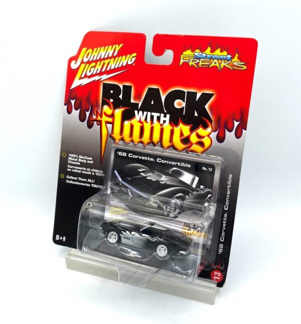 Vintage '68 Corvette Convertible Black Flames (7)