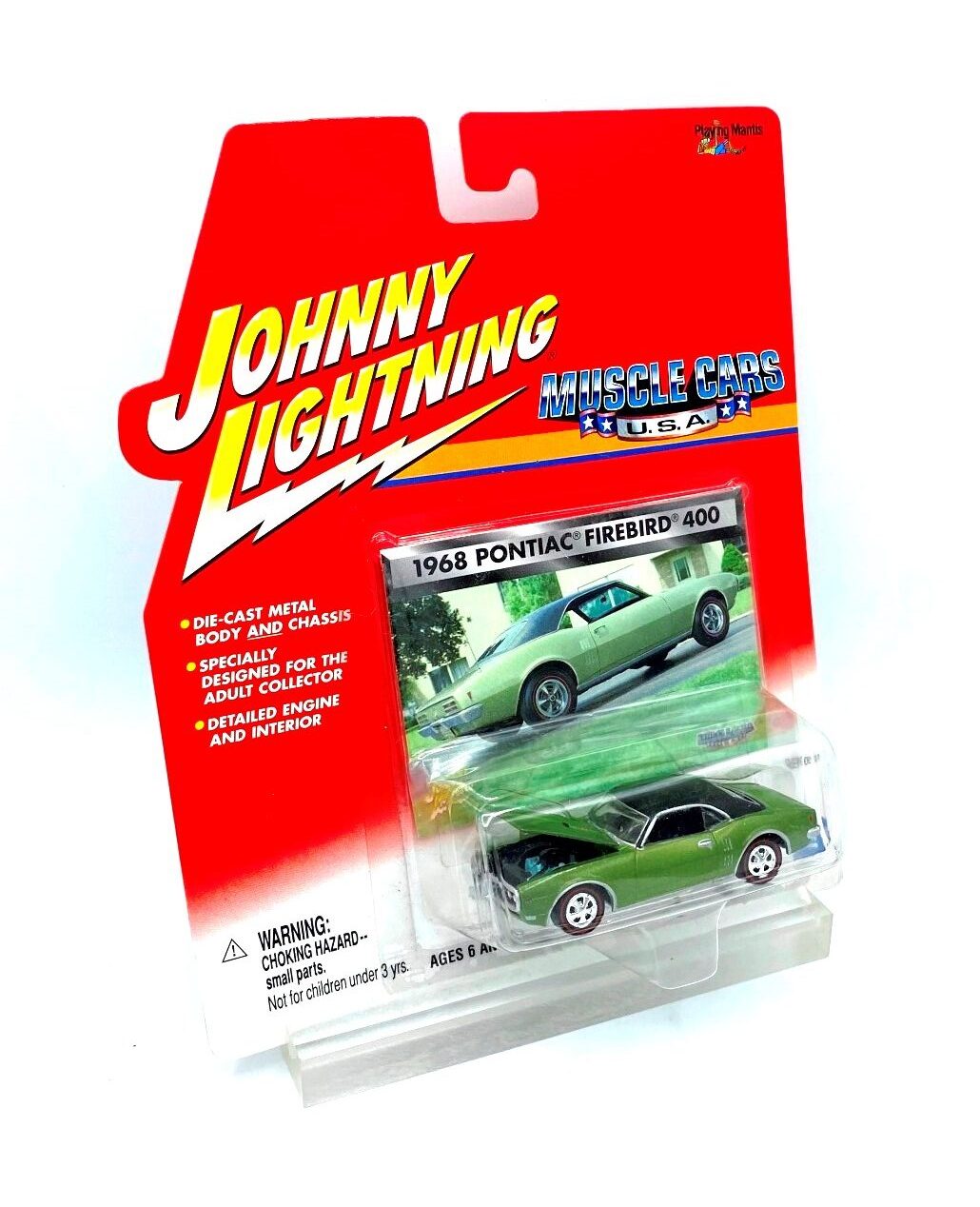 1:25 Johnny Lightning Ertl 1970 Pontiac Firebird diecast high detail Black/Flame