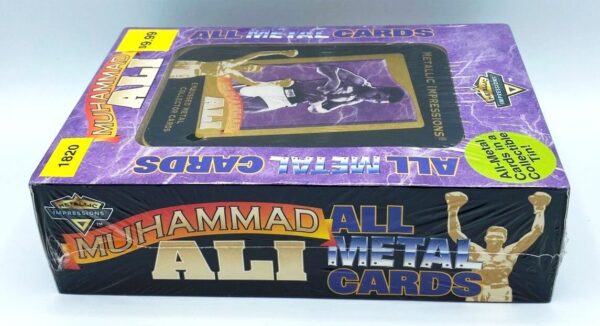 1995 MUHAMMAD ALI Embossed Metal Collector Tin 5-Card Set-3