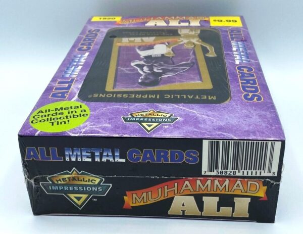 1995 MUHAMMAD ALI Embossed Metal Collector Tin 5-Card Set-4