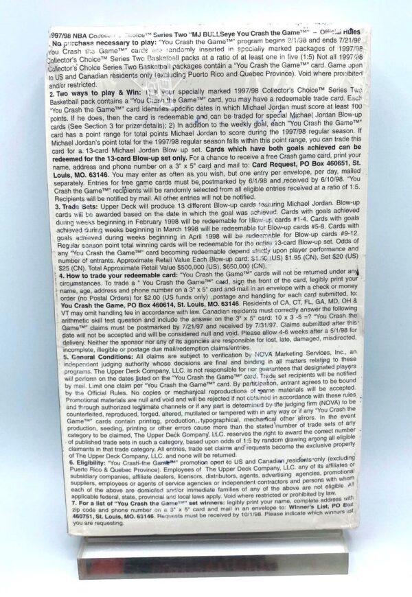 1997-98 Michael Jordan Collectors Choice NBA Series-2 (5)