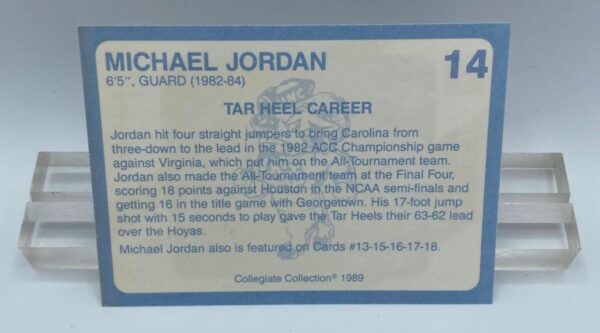 1989 Michael Jordan (Coca-cola) Collegiate Collection Card #14 (2) 1989 Michael Jordan (Coca-cola) Collegiate Collection Card #14 (2)
