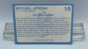 1989 Michael Jordan (Coca-cola) Collegiate Collection Card #15 (2)