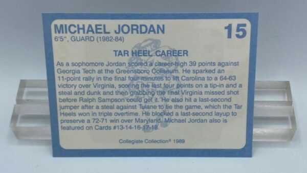 1989 Michael Jordan (Coca-cola) Collegiate Collection Card #15 (2) 1989 Michael Jordan (Coca-cola) Collegiate Collection Card #15 (2)