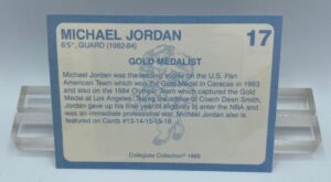 1989 Michael Jordan (Coca-cola) Collegiate Collection Card #17 (2)