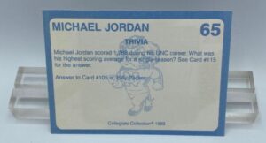 1989 Michael Jordan (Coca-cola) Collegiate Collection Card #65 (2)