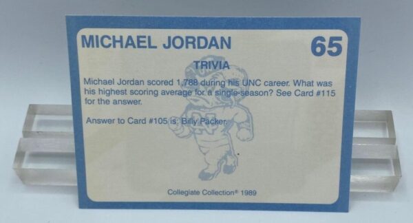 1989 Michael Jordan (Coca-cola) Collegiate Collection Card #65 (2) 1989 Michael Jordan (Coca-cola) Collegiate Collection Card #65 (2)