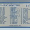 1989 Part-1 North Carolina Set Card #116 (Coca-cola) Collegiate Collection (2)