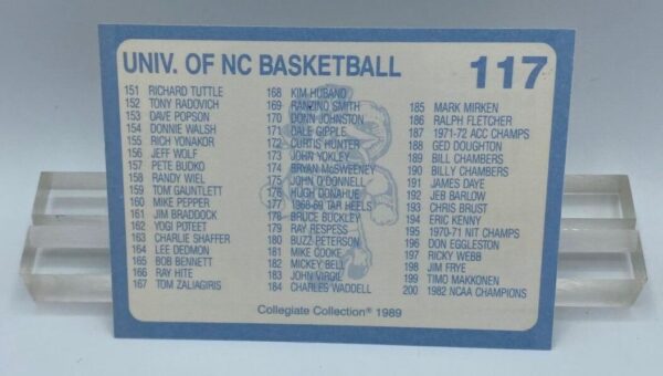 1989 Part-2 North Carolina Set Card #117 (Coca-cola) Collegiate Collection (2) 1989 Part-2 North Carolina Set Card #117 (Coca-cola) Collegiate Collection (2)