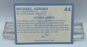 1990 Michael Jordan (North Carolina) Collegiate Collection Card #44 (2)