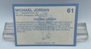 1990 Michael Jordan (North Carolina) Collegiate Collection Card #61 (2)