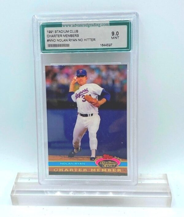 1991 Stadium Club Nolan Ryan (Card #NNO AGS 1644597 Graded) Mint 9 (1)