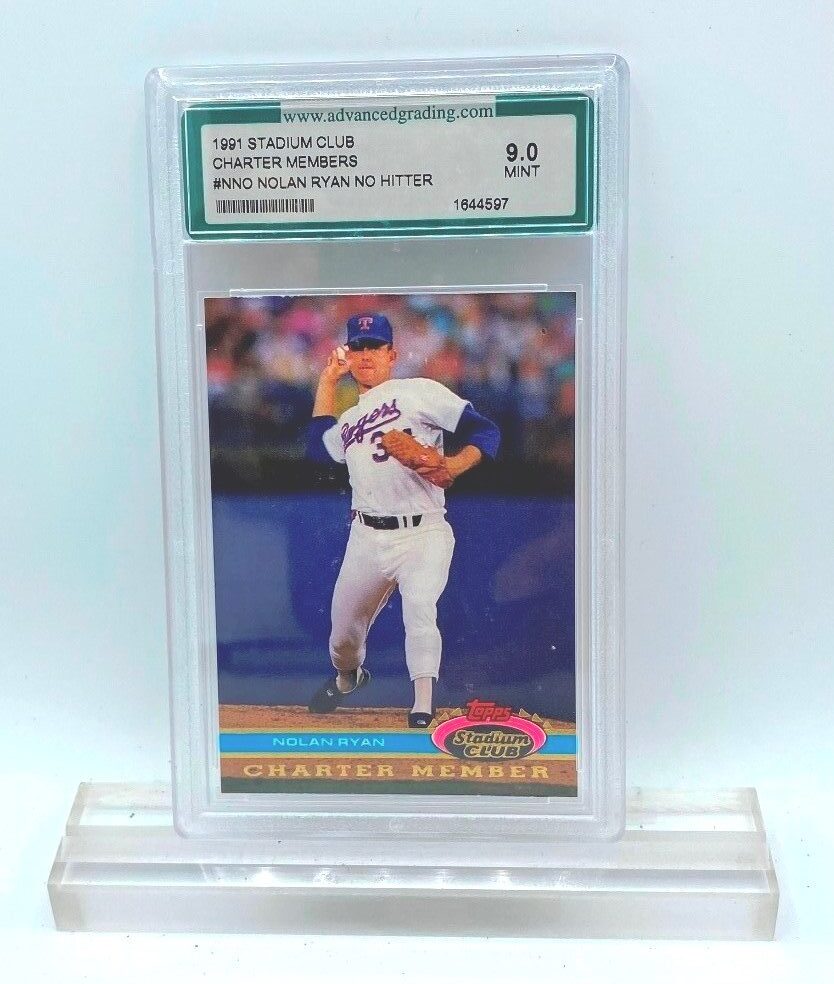 1991 Stadium Club Nolan Ryan (Card #NNO AGS 1644597 Graded) Mint 9 (1)