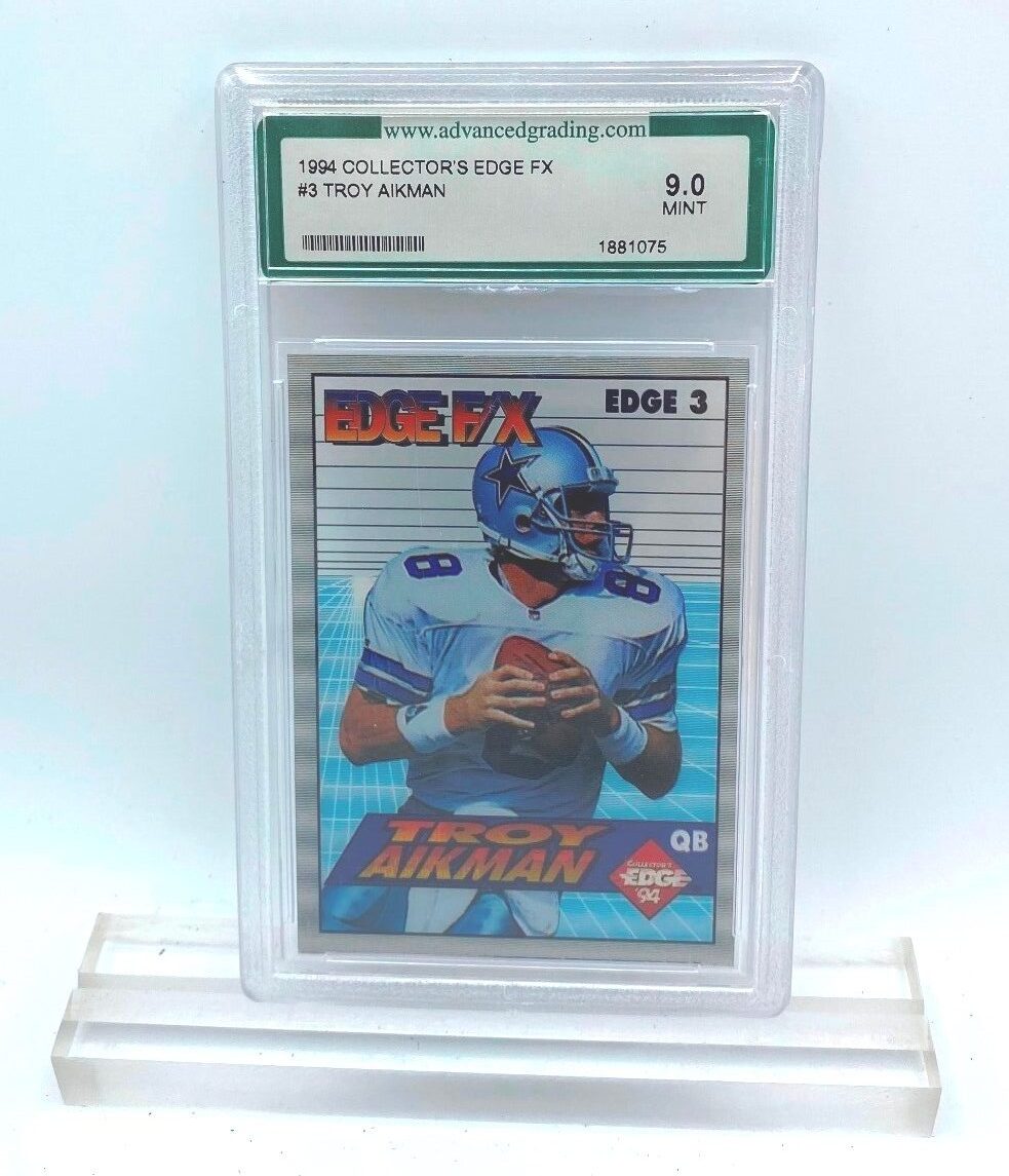 1994 Collectors Edge FX-Troy Aikman (Card #3 AGS 1881075 Graded) Mint 9 (1)