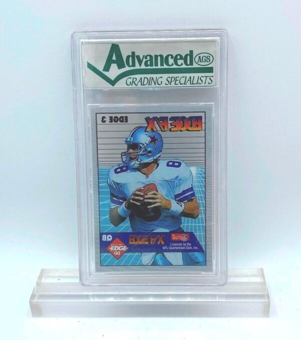 1994 Collectors Edge FX-Troy Aikman (Card #3 AGS 1881075 Graded) Mint 9 (2) 1994 Collectors Edge FX-Troy Aikman (Card #3 AGS 1881075 Graded) Mint 9 (2)