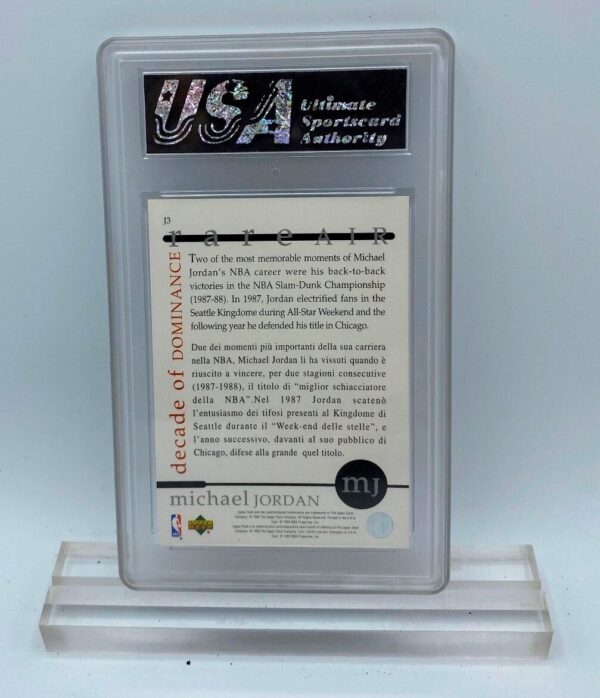 1994 Upper Deck Michael Jordan Rare Air Card #J3 USA Mint 9.0 (3) 1994 Upper Deck Michael Jordan Rare Air Card #J3 USA Mint 9.0 (3)
