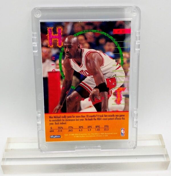 1996 NBA Hoops Michael Jordan Card #1 of 10 (