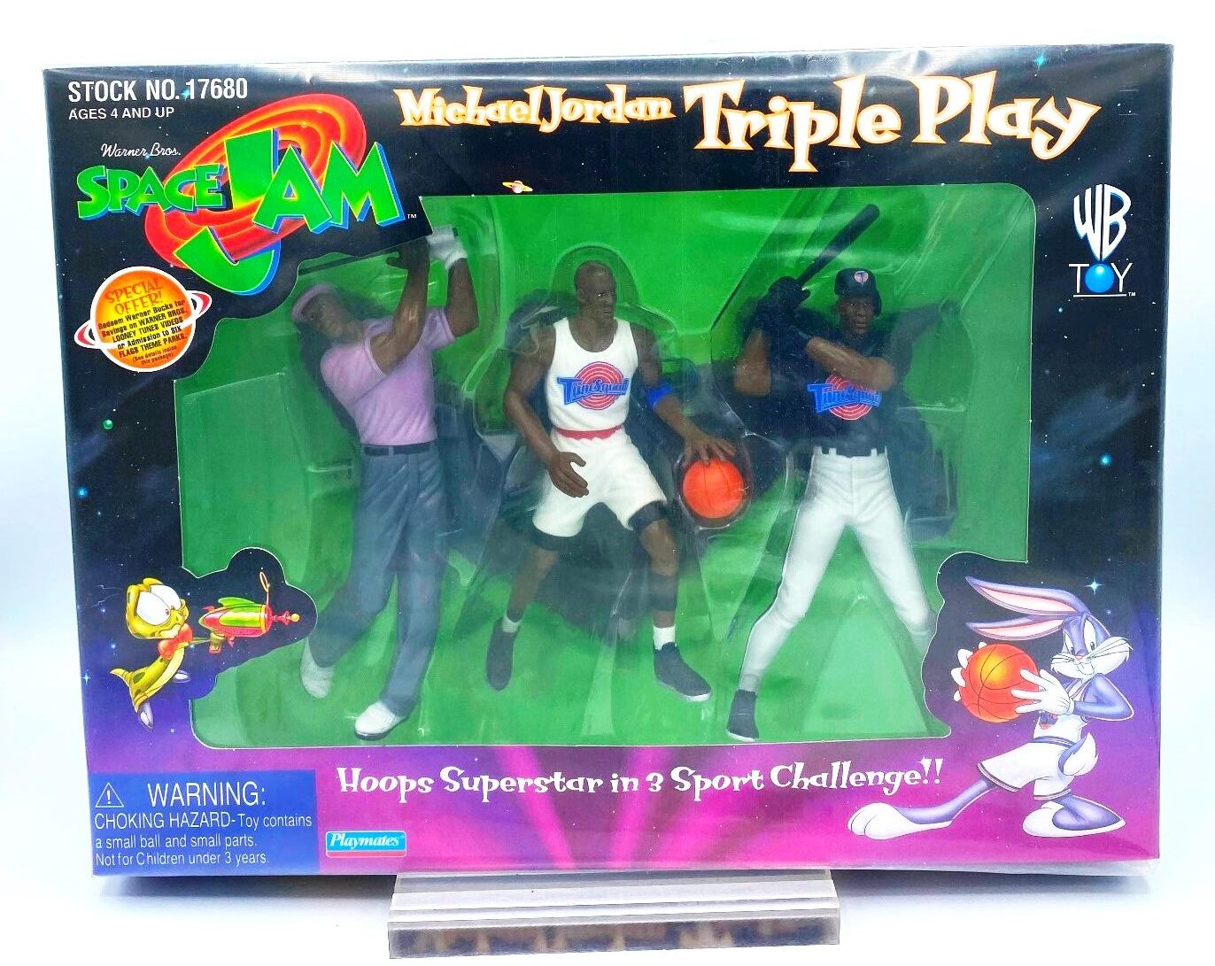 1996 Space Jam Michael Jordan Triple Play(Sports Challenge) (1)