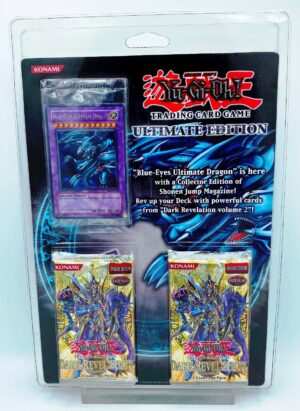 Yu-Gi-Oh! Ultimate Edition Blue-Eyes Ultimate Dragon “(w/2-Booster Packs-English Edition)” 2-Pack Dark Revelation TCG (Konami & Upper Deck) “Rare-Vintage” (1996)