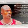 1997 Michael Jordan (PLATINUM PORTRAITS Fleer-Metal Card #5 of 10)=2pcs (5)