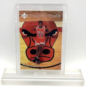 1997 Michael Jordan (SILVER SCRIPT JORDAN TRIBUTE-VISIONS & MOMENTS Chicago Bulls Upper Deck-Card #MJ9)=1pc (1)
