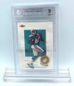 2001 Fleer Authority Rookies Chris Chambers Ltd Ed Card #118 Beckett Mint-9 (1)