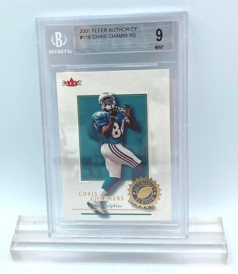 2001 Fleer Authority Rookies Chris Chambers Ltd Ed Card #118 Beckett Mint-9 (1)