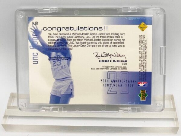 2001 Michael Jordan (20th Anniversary UNC FLOOR-MJF1)=2pcs (2A) 2001 Michael Jordan (20th Anniversary UNC FLOOR-MJF1)=2pcs (2A)
