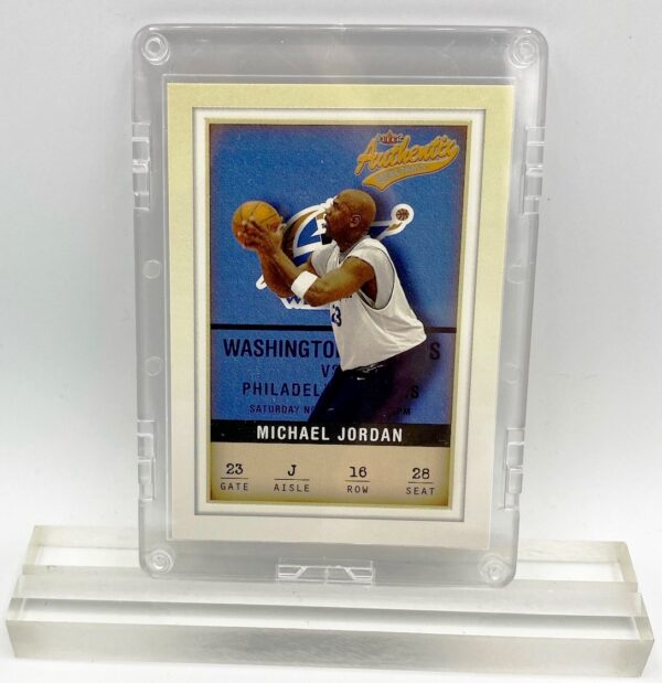 2001 Michael Jordan (FLEER AUTHENTIC BASKETBALL-WASHINGTON WIZARDS FLEER-Card #16)=1pc (1)