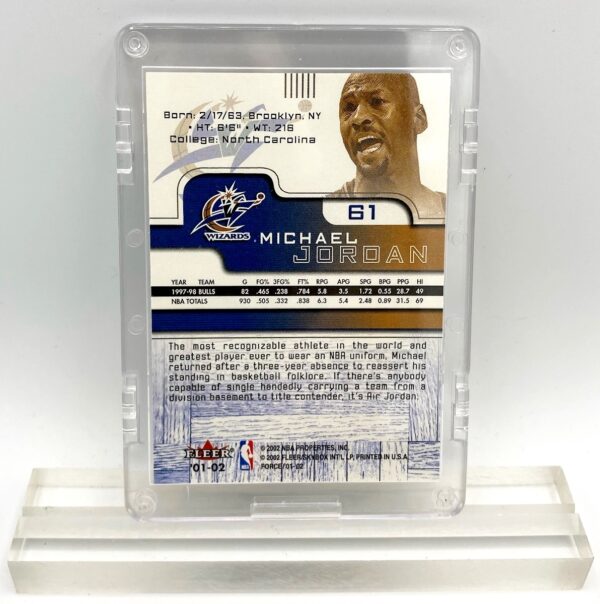 2001 Michael Jordan (FLEER FORCE BASKETBALL-WASHINGTON WIZARDS FLEER-Card #61)=1pc (2)