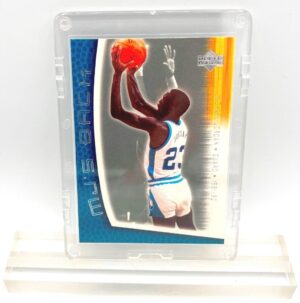 2001 Michael Jordan (MJ'S BACK NC Uniform Silver Script Upper Deck Card #MJ-60)=1pc (1)