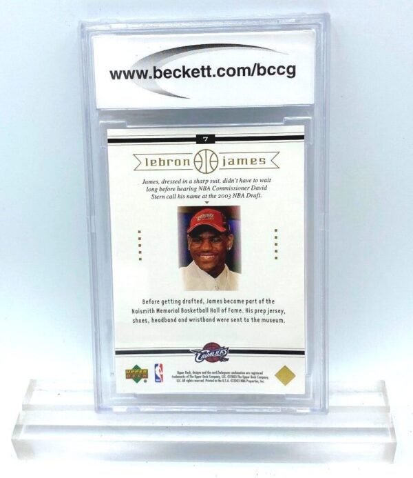 2003 Upper Deck Box Set Lebron James Collector Card #7 BCCG Graded Mint 10 (2)