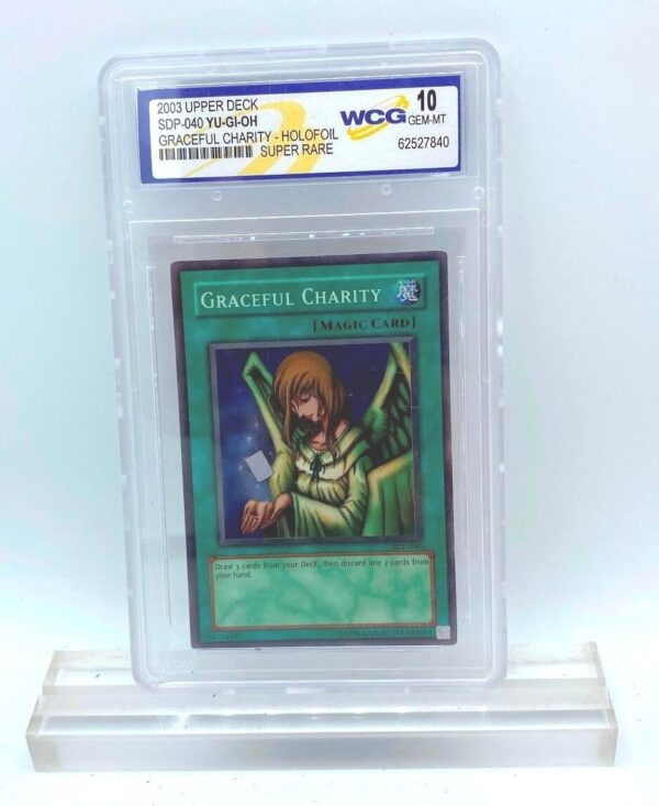 2003 Upper Deck Yu-Gi-Ho Graceful Charity SUPER-RARE-HOLO (Card #SDP-040 WCG 62527840 Graded) GEM-MT 10 (1)