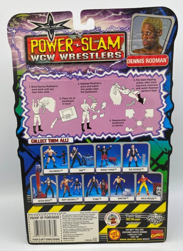 Vintage 2000 Green Hair (DENNIS RODMAN) WCW Power Slam (5) Vintage 2000 Green Hair (DENNIS RODM