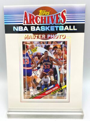1993 Topps Archives (Patrick Ewing 1985 1st Draft Pick 5x7 Refractor NBA Master Photo) (1)