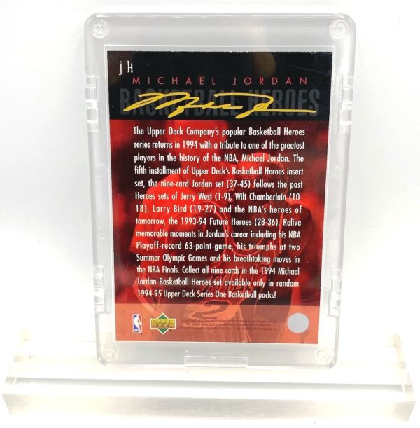 1994 Michael Jordan (GOLD SCRIPT- #23 BASKETBALL HEROES-UD CARD-#j H)=1pc (2)
