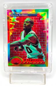 1994 Topps Finest (Dennis Rodman Midwest's Finest-Refractor) 2pcs Card #113 (1)