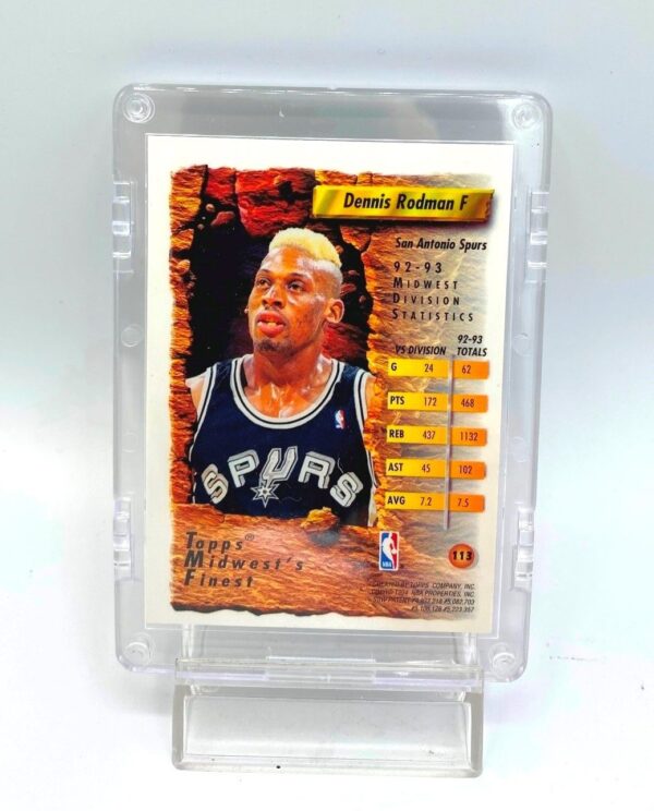 1994 Topps Finest (Dennis Rodman Midwest's Finest-Refractor) 2pcs Card #113 (3) 1994 Topps Finest (Dennis Rodman Midwest's Finest-Refractor) 2pcs Card #113 (3)