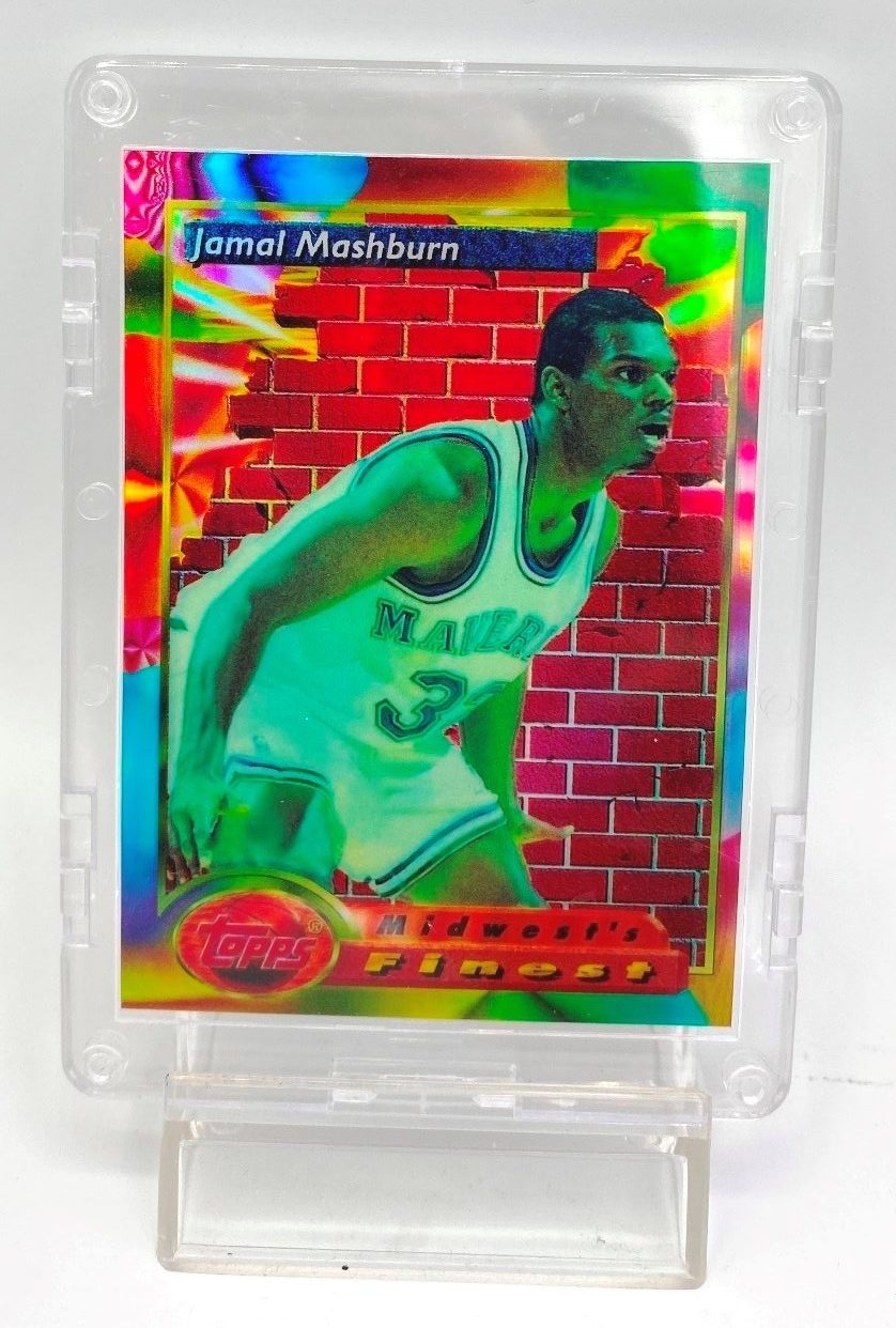 1994 Topps Finest (Jamal Mashburn Midwest's Finest-Refractor) 2pcs Card #110 (1)