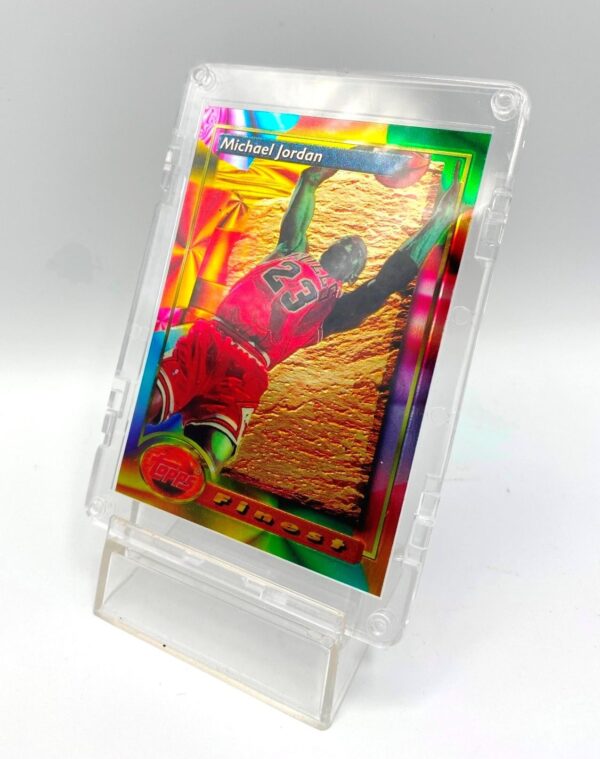 1994 Topps Finest (Michael Jordan Finest Moment-Chicago Bulls) 3pcs Card #1 (3)