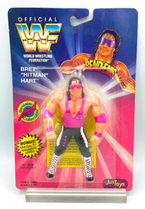 1994 WWF BEND-EMS Collection! Vintage BRET HART-HITMAN ("Poseable") WWF Series-I Collection "Rare-Vintage" (1994)