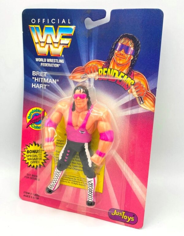 1994 WWF BEND-EMS (Poseable BRET HART-HITMAN) Series-I (1pc) (2)